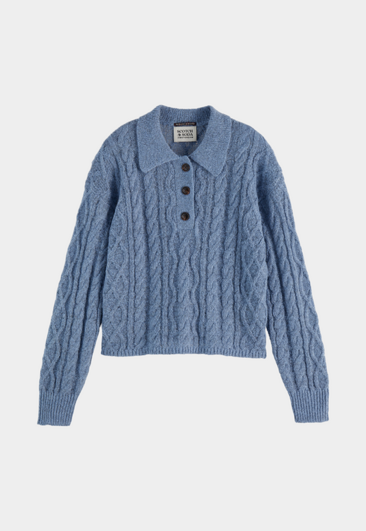 Dim Gray סוודר פולו לנשים SCOTCH & SODA