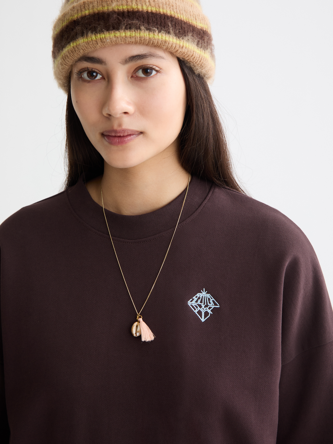 Dark Slate Gray סווטשירט עם לוגו לנשים SCOTCH & SODA