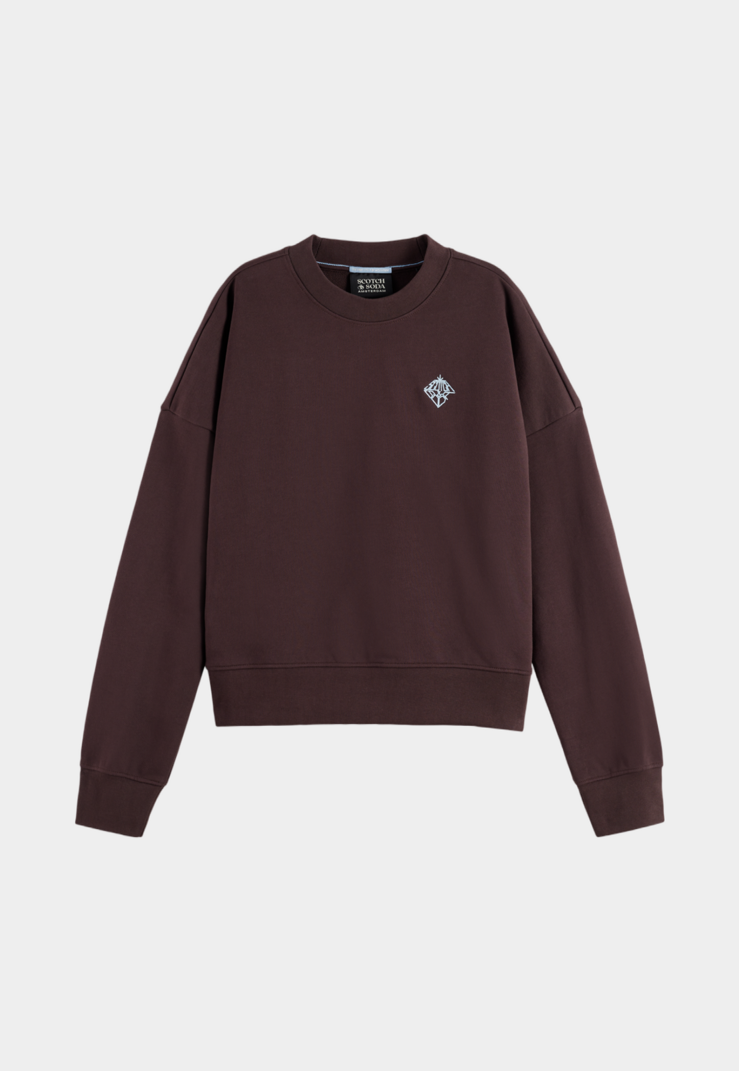 Lavender סווטשירט עם לוגו לנשים SCOTCH & SODA