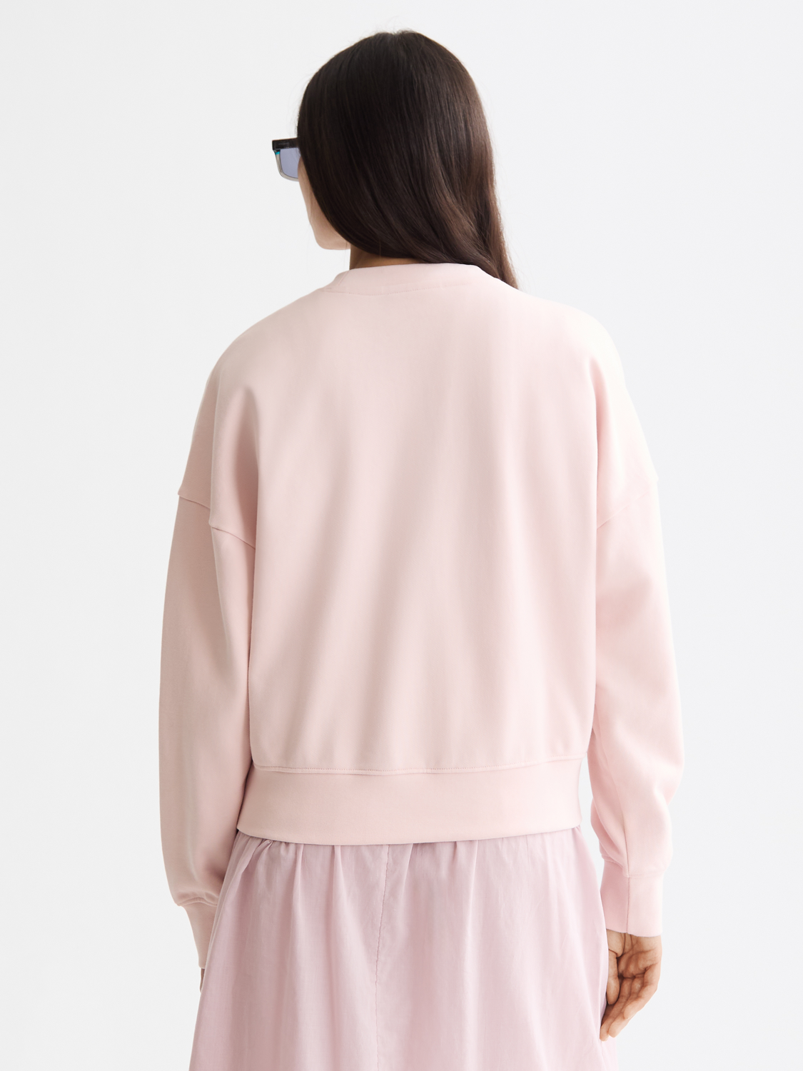 Misty Rose סווטשירט עם לוגו לנשים SCOTCH & SODA