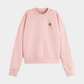 Misty Rose סווטשירט עם לוגו לנשים SCOTCH & SODA