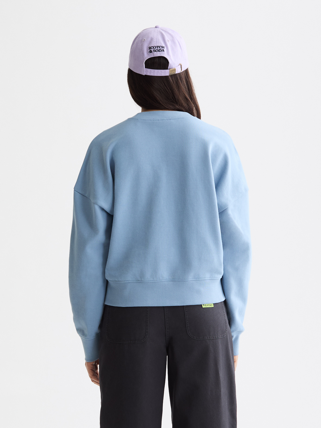 Dark Slate Gray סווטשירט עם לוגו לנשים SCOTCH & SODA