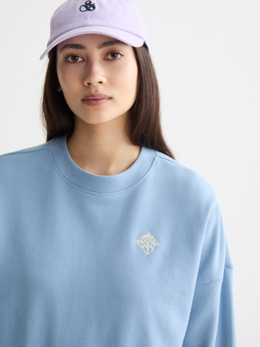 Light Gray סווטשירט עם לוגו לנשים SCOTCH & SODA