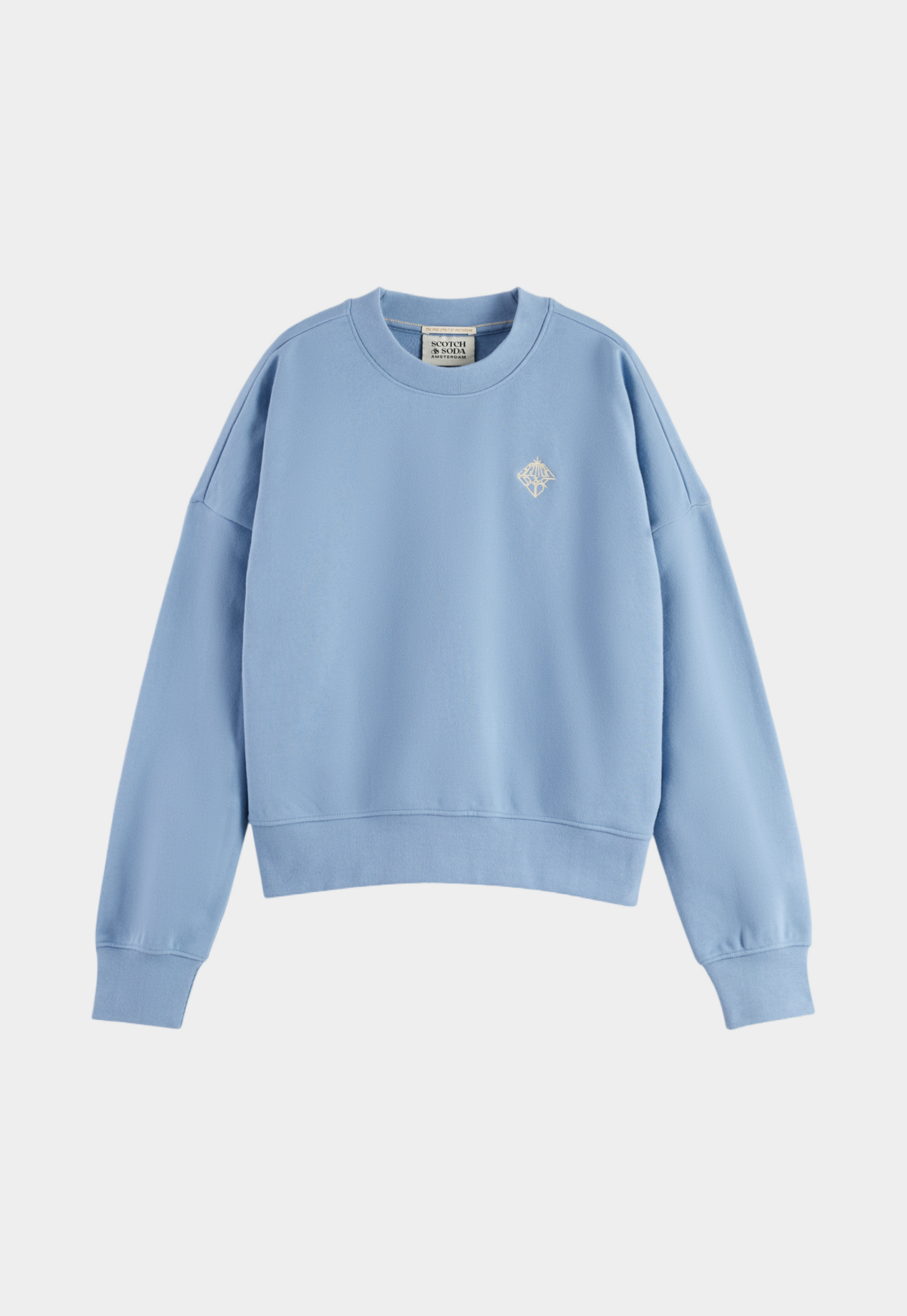 Lavender סווטשירט עם לוגו לנשים SCOTCH & SODA