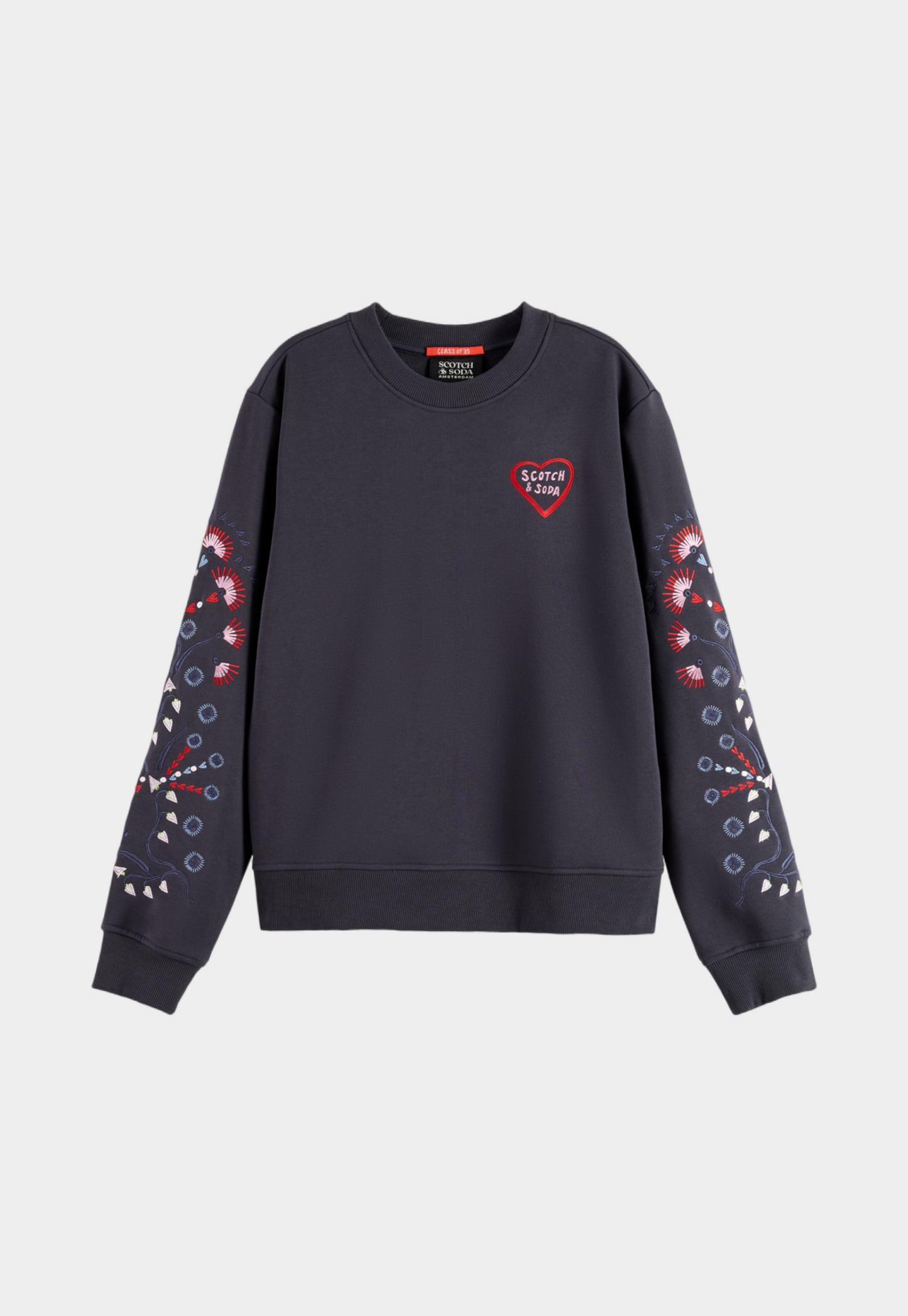 Dark Slate Gray סווטשירט עם לוגו לנשים SCOTCH & SODA