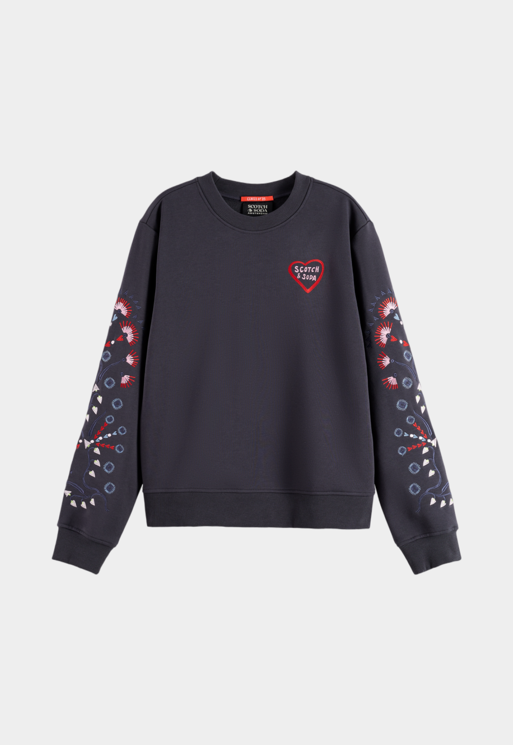 Dark Slate Gray סווטשירט עם לוגו לנשים SCOTCH & SODA