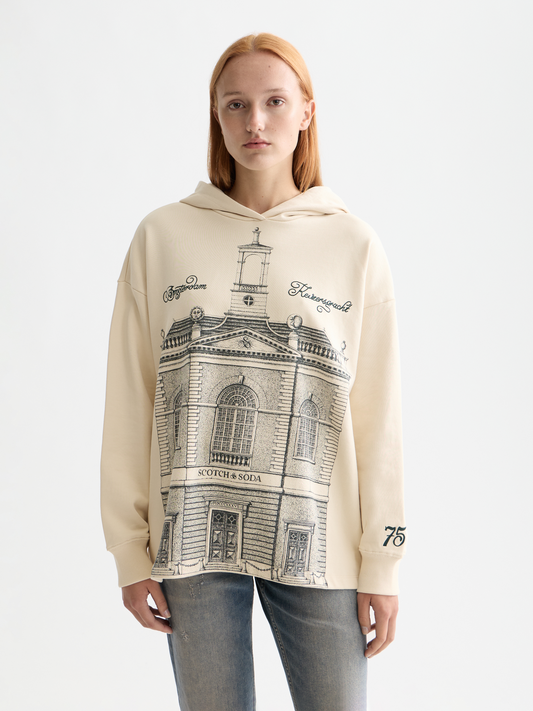 Antique White קפוצ'ון לנשים Artwork 750 SCOTCH & SODA