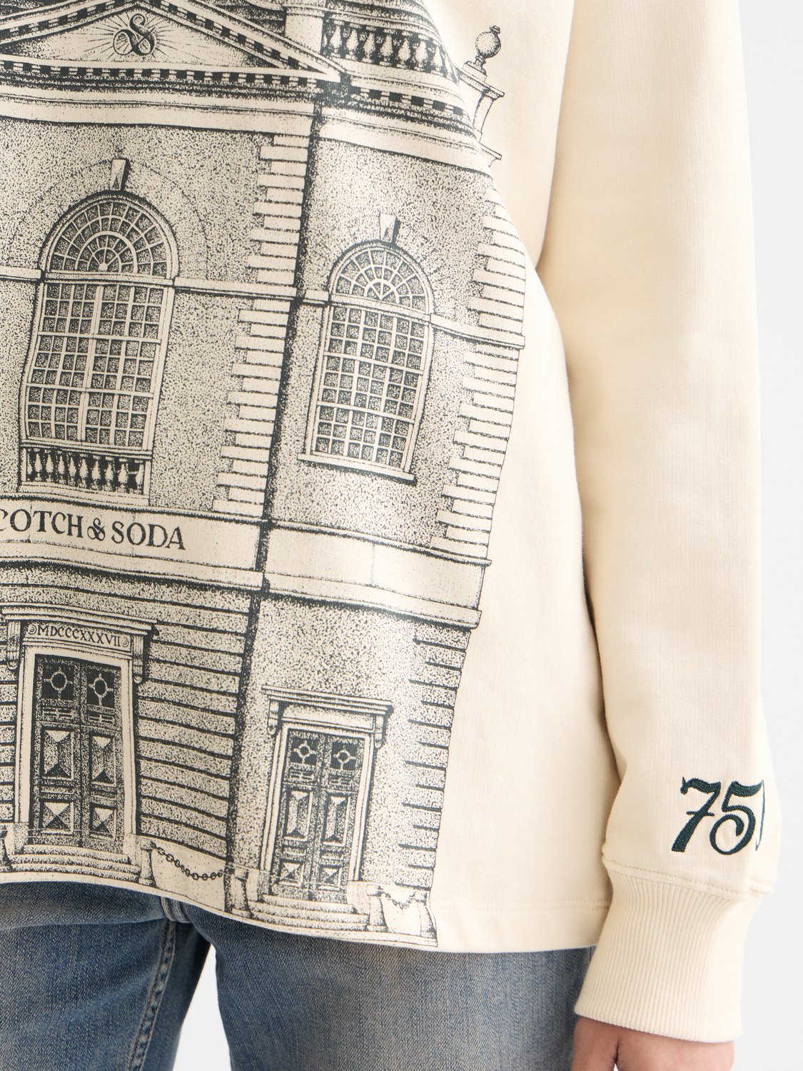 Light Gray קפוצ'ון לנשים Artwork 750 SCOTCH & SODA