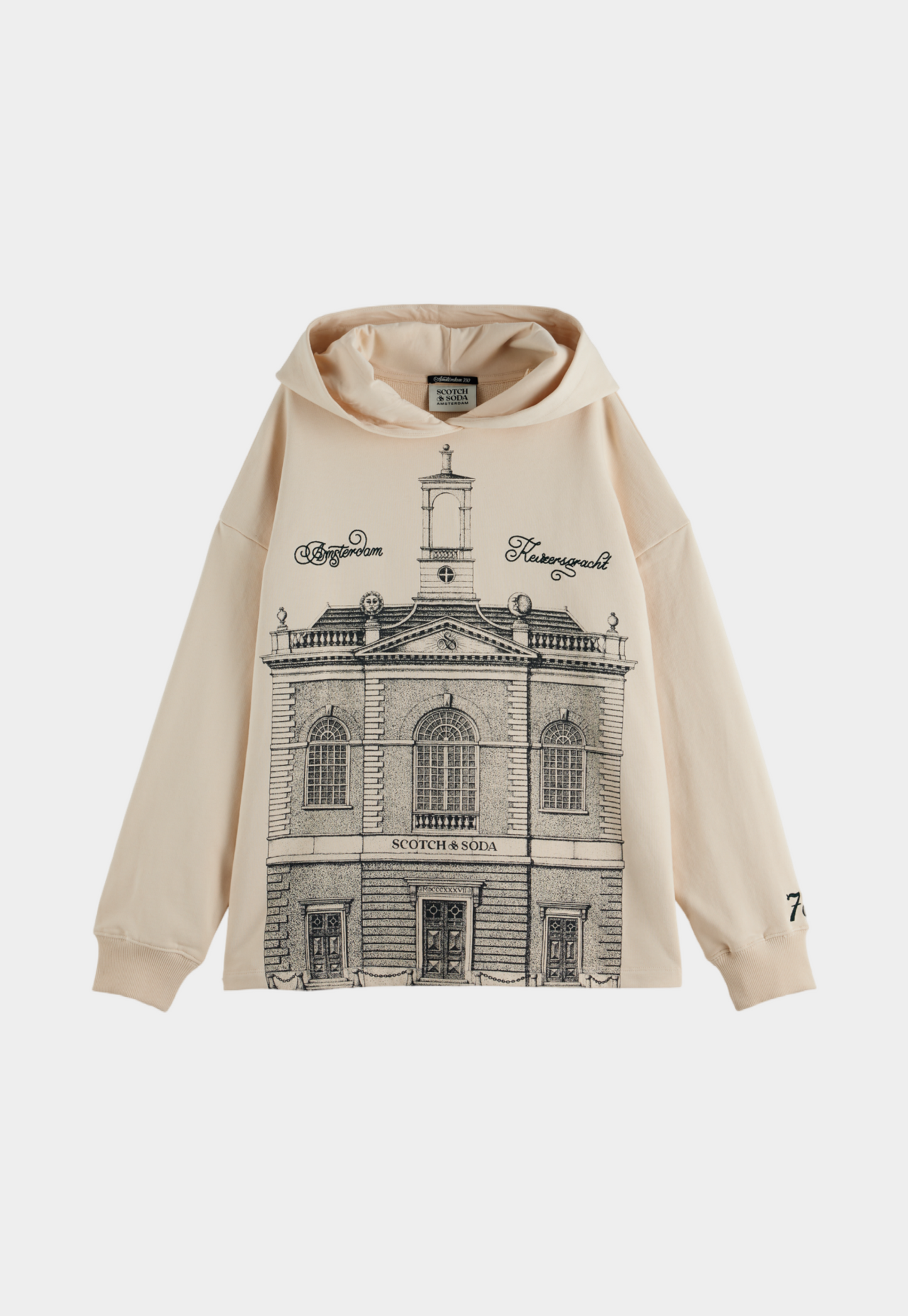 Light Gray קפוצ'ון לנשים Artwork 750 SCOTCH & SODA