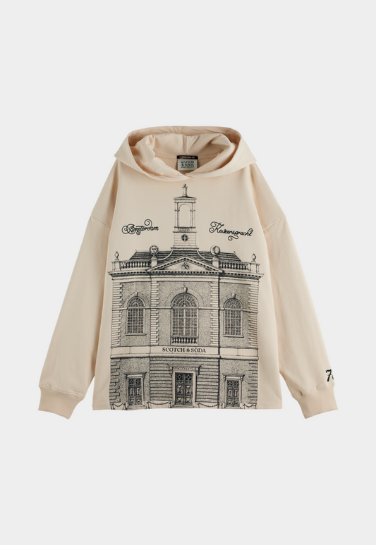 Light Gray קפוצ'ון לנשים Artwork 750 SCOTCH & SODA