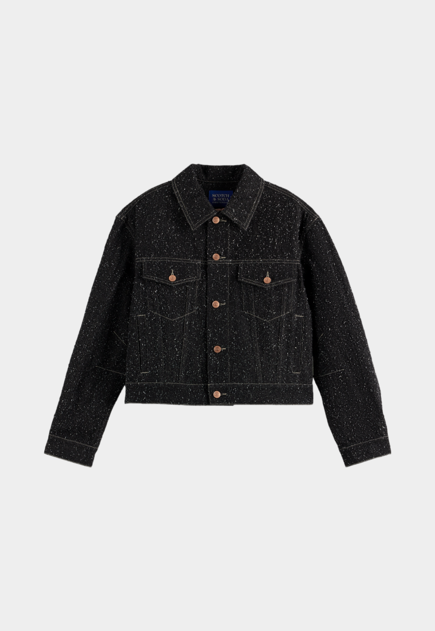 Black ג'קט ג'ינס עם טקסטורה לנשים  Snow SCOTCH & SODA