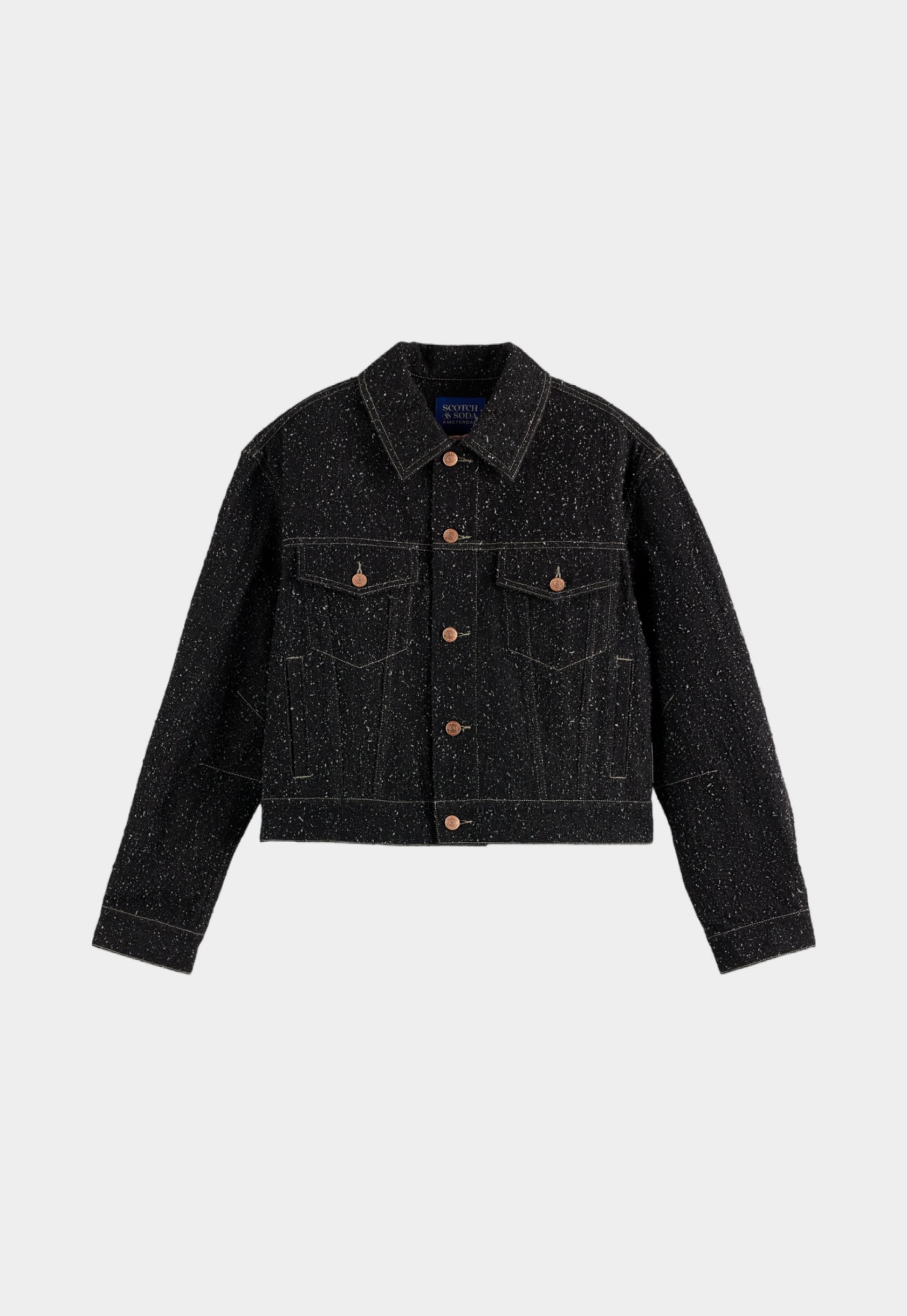 Black ג'קט ג'ינס עם טקסטורה לנשים  Snow SCOTCH & SODA