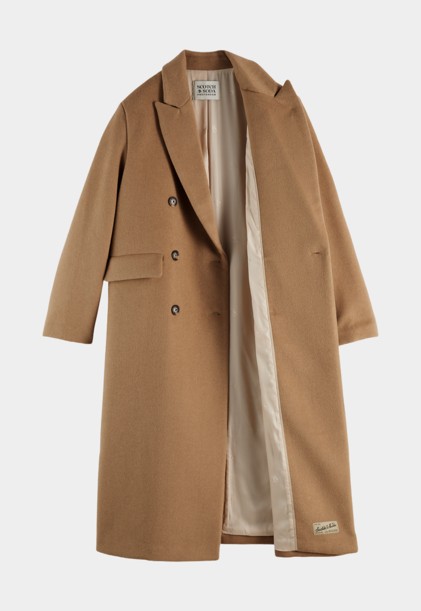 Beige מעיל ארוך לנשים SCOTCH & SODA