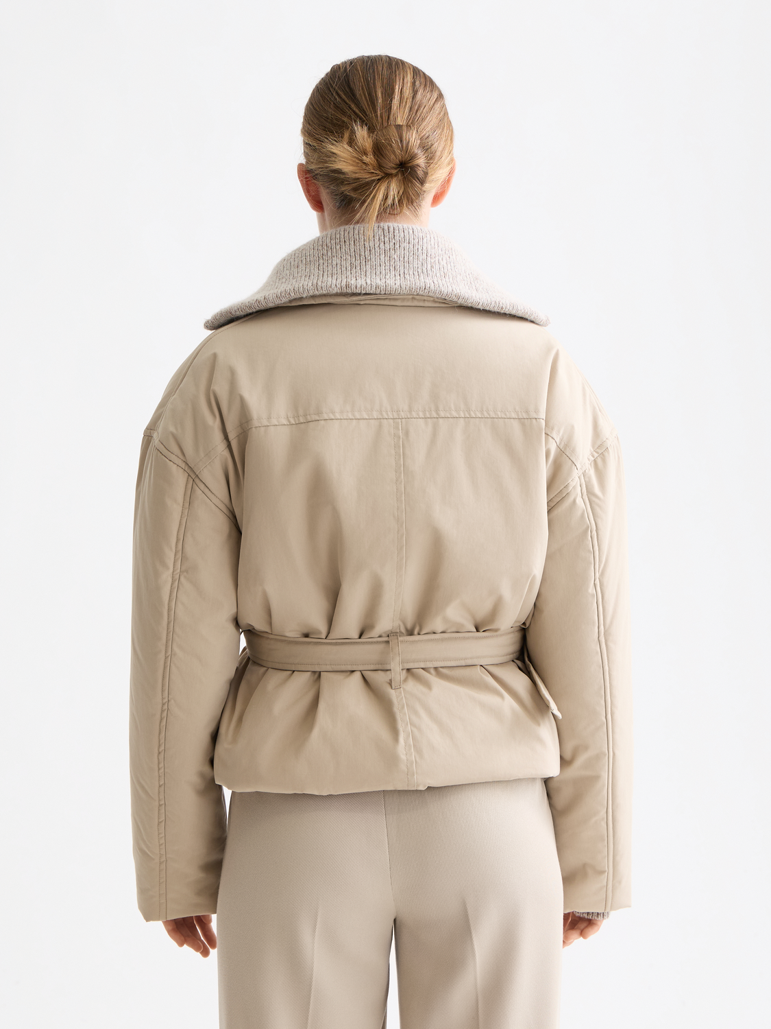 Light Gray מעיל פוך לנשים SCOTCH & SODA