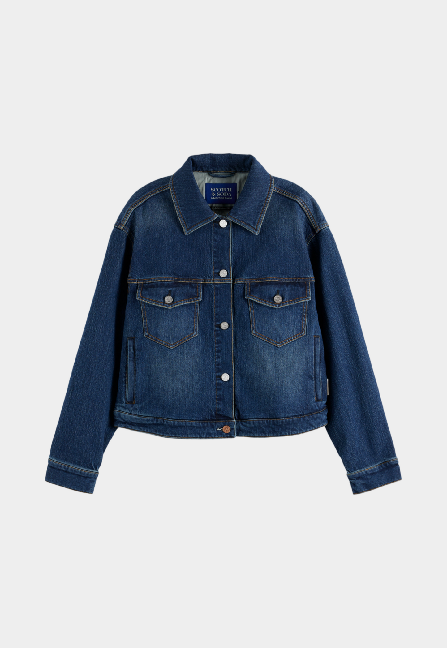 Dark Slate Gray ג'קט ג'ינס לנשים Celebration 750 SCOTCH & SODA