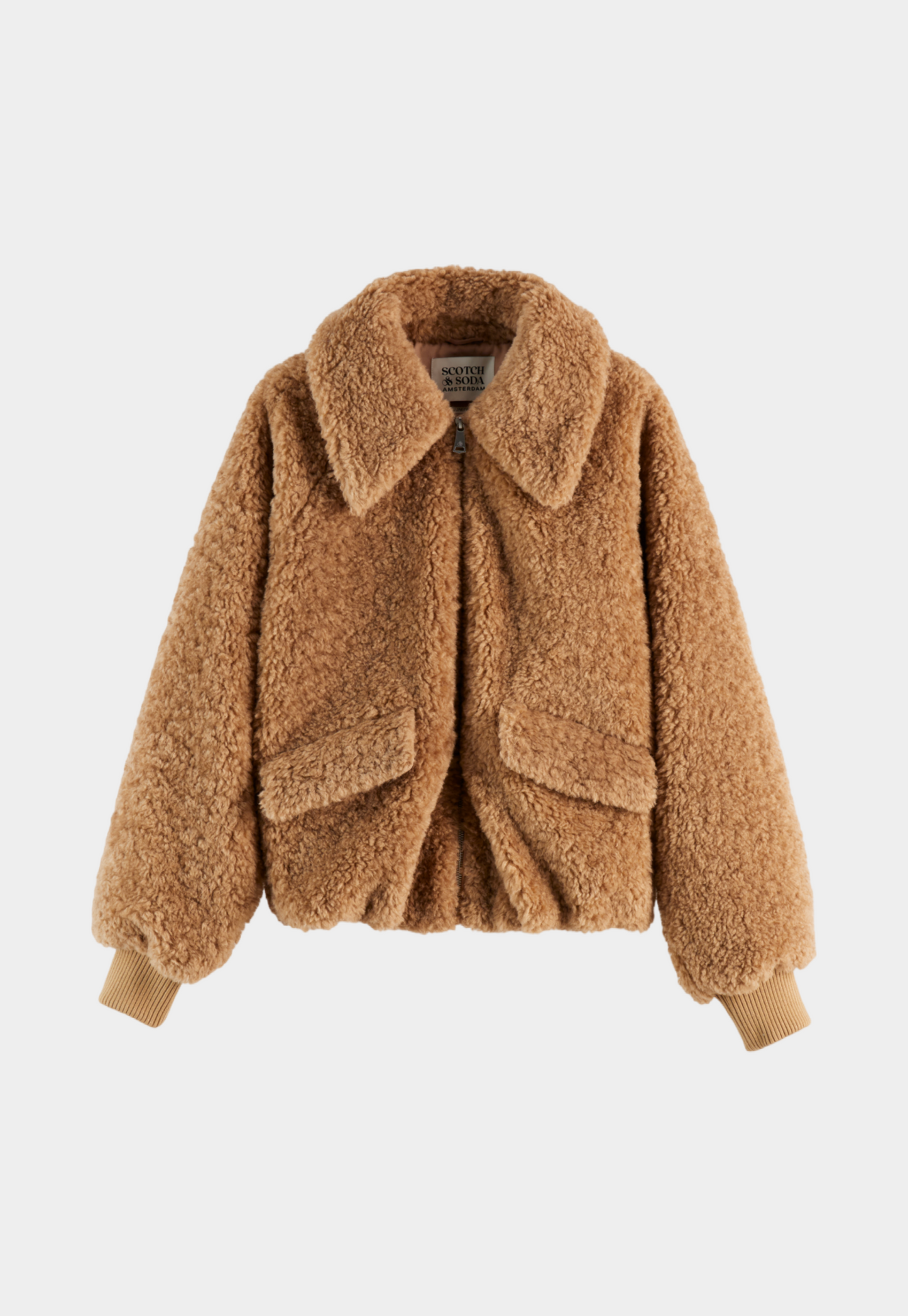 Beige ג'קט טדי לנשים SCOTCH & SODA