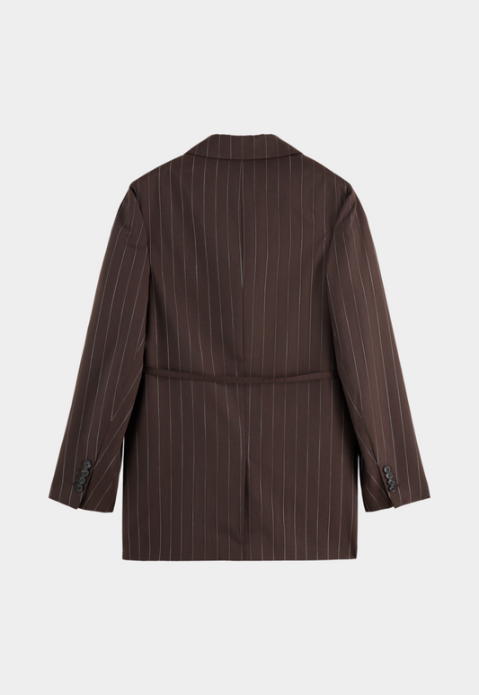 Lavender ג'קט בלייזר לנשים Pinstripe SCOTCH & SODA