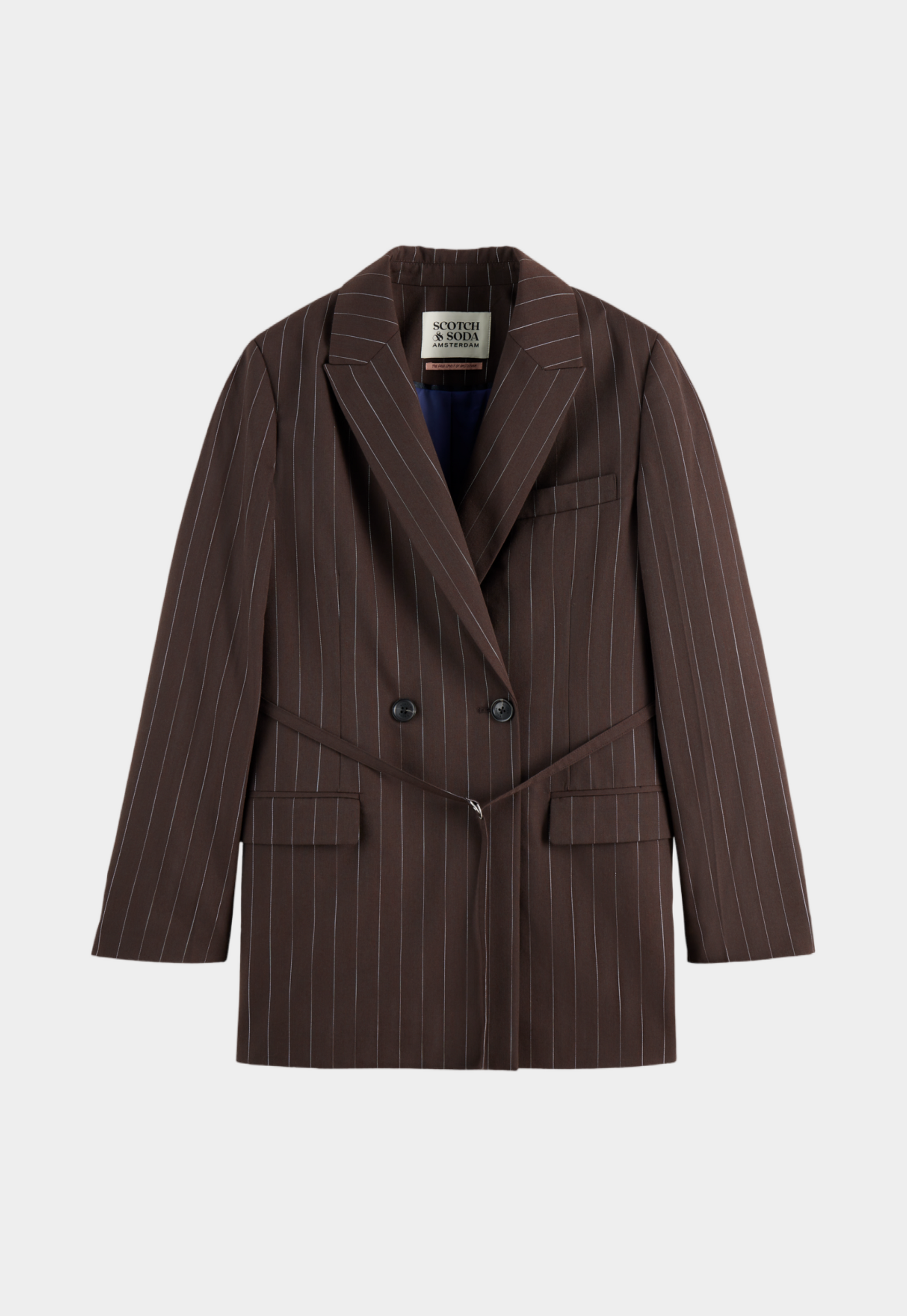 Lavender ג'קט בלייזר לנשים Pinstripe SCOTCH & SODA