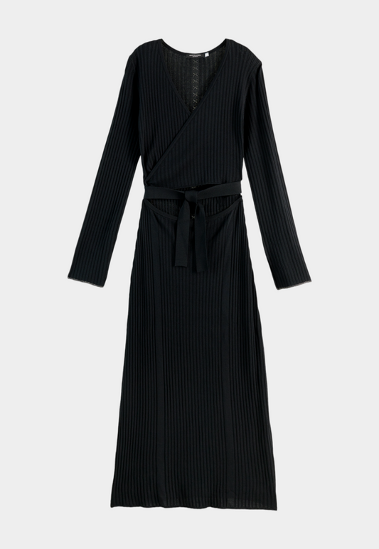 Lavender שמלת מידי ריב לנשים SCOTCH & SODA