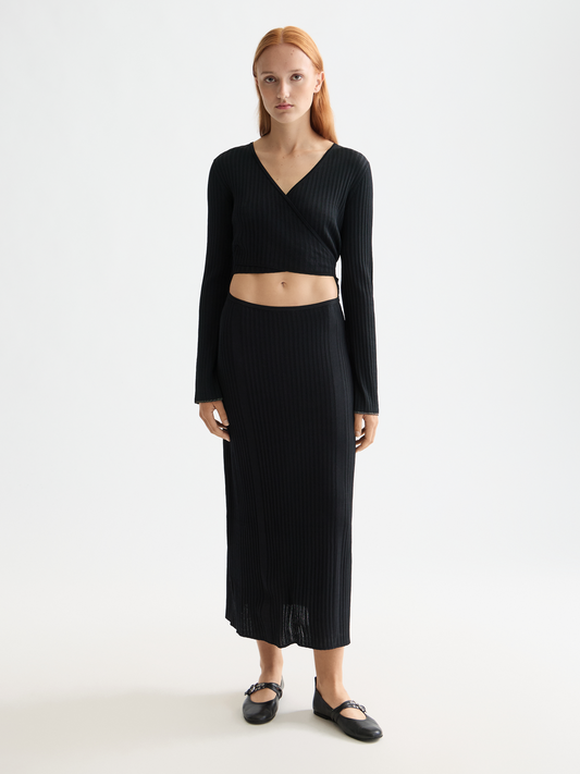 White Smoke שמלת מידי ריב לנשים SCOTCH & SODA