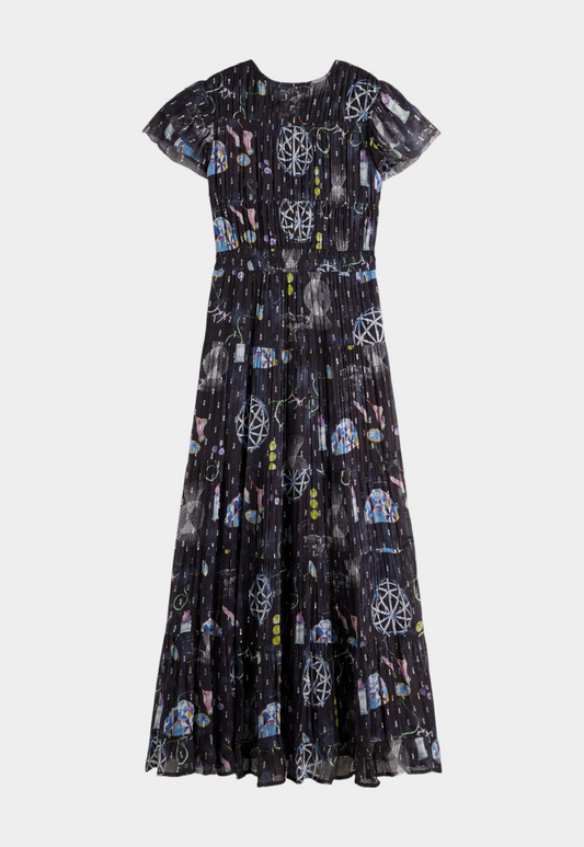 Lavender שמלת מקסי פרחונית SCOTCH & SODA