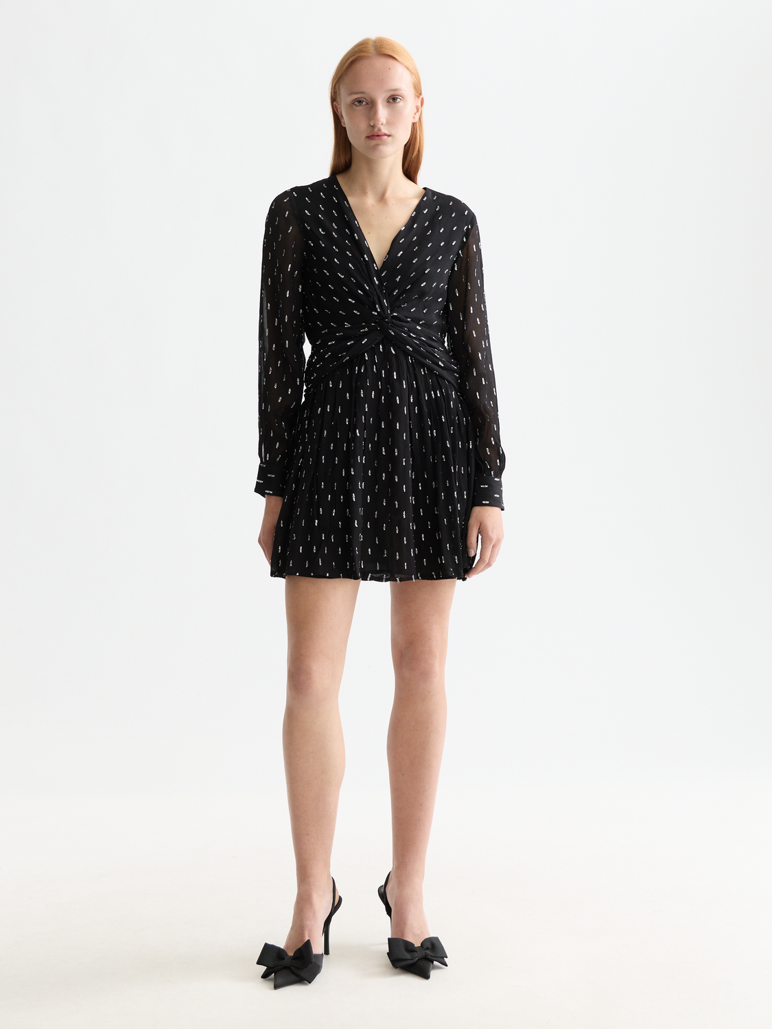 White Smoke שמלת מיני מעטפת לנשים SCOTCH & SODA