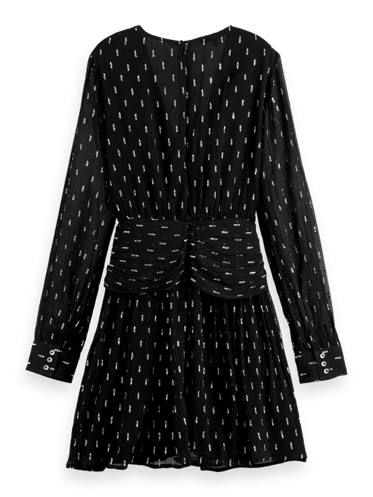 Black שמלת מיני מעטפת לנשים SCOTCH & SODA