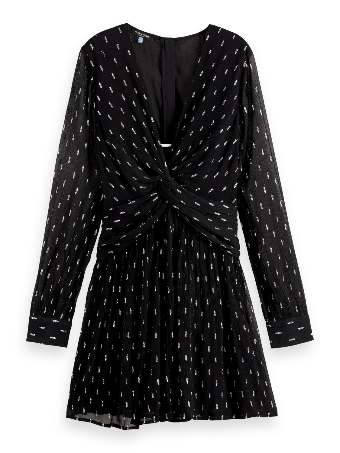 Black שמלת מיני מעטפת לנשים SCOTCH & SODA