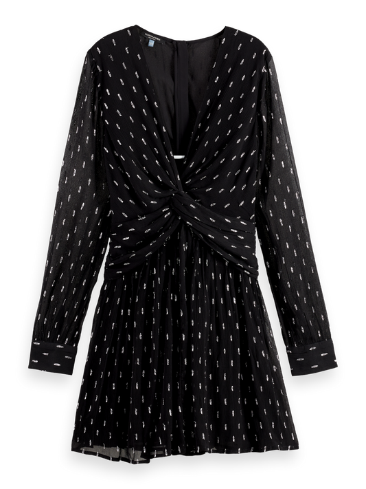 Black שמלת מיני מעטפת לנשים SCOTCH & SODA