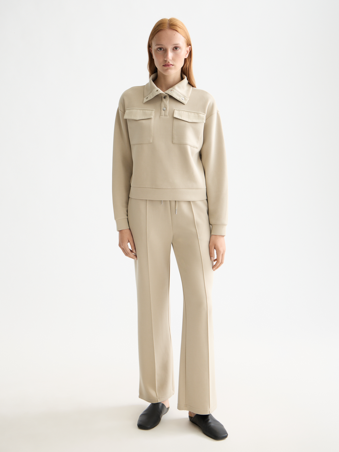 Beige מכנסי טרנינג לנשים Tencel SCOTCH & SODA