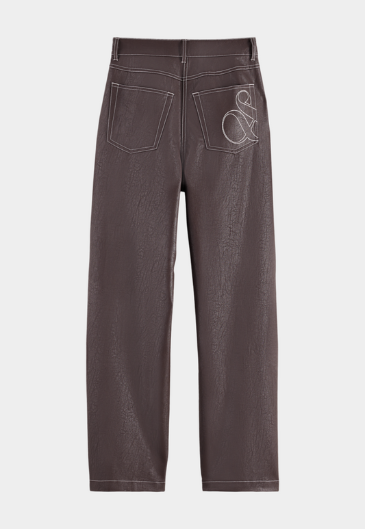 Lavender מכנסיים ארוכים דמוי עור לנשים Aurora SCOTCH & SODA