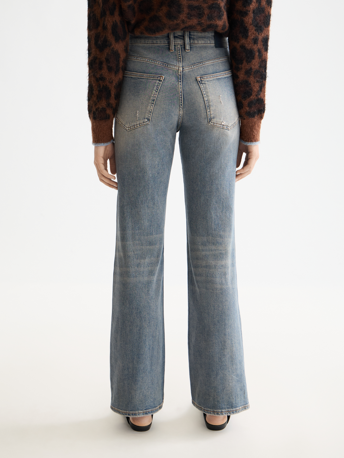 Dark Slate Gray ג'ינס ארוך לנשים The Glow – Flared Leg SCOTCH & SODA