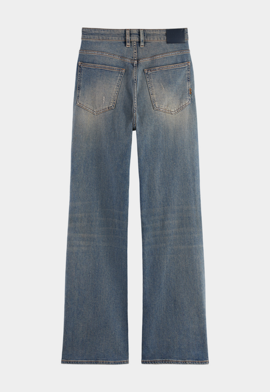 Lavender ג'ינס ארוך לנשים The Glow – Flared Leg SCOTCH & SODA