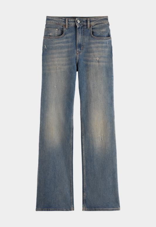 Dim Gray ג'ינס ארוך לנשים The Glow – Flared Leg SCOTCH & SODA