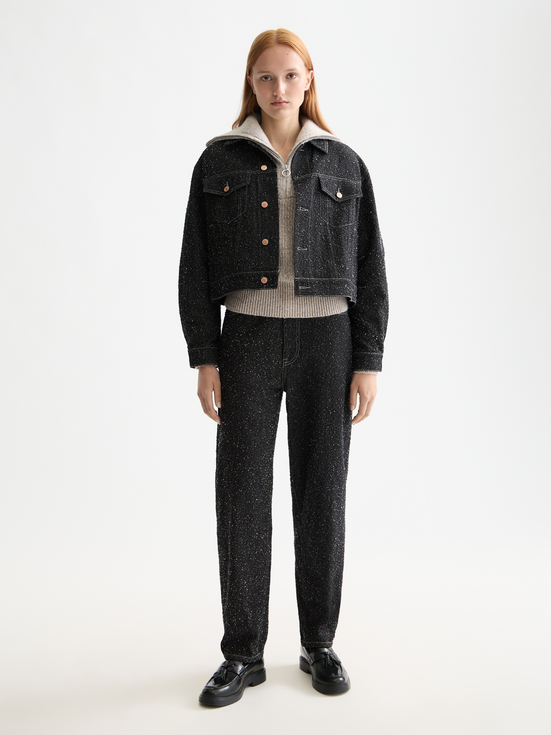 Dark Slate Gray ג'ינס ארוך לנשים The Tide – Balloon Leg SCOTCH & SODA