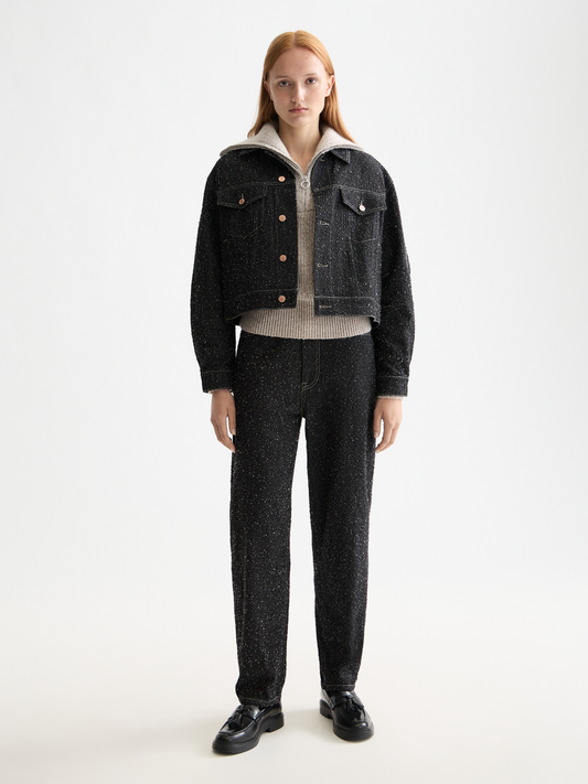 Dark Slate Gray ג'ינס ארוך לנשים The Tide – Balloon Leg SCOTCH & SODA