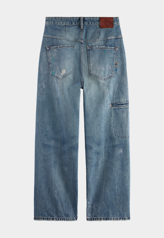 Dim Gray ג'ינס ארוך לנשים The Deep - Loose Fit - Against The Rain SCOTCH & SODA