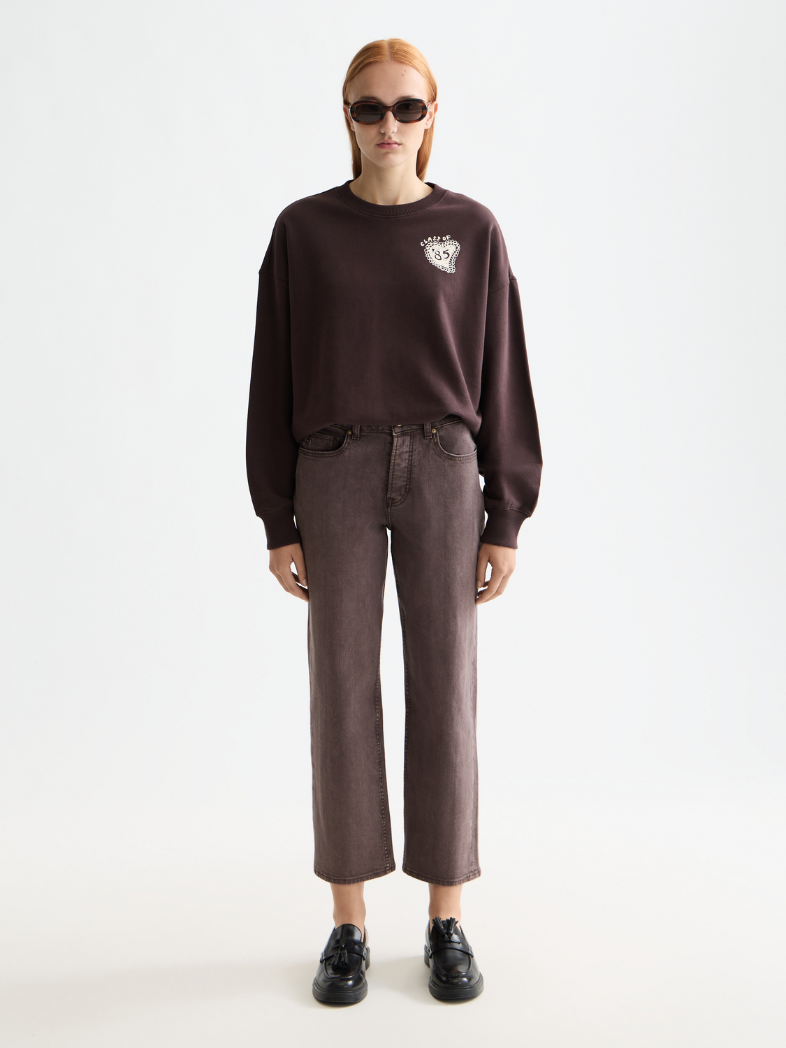 Dark Slate Gray ג'ינס ארוך לנשים The Sky – Straight Leg SCOTCH & SODA