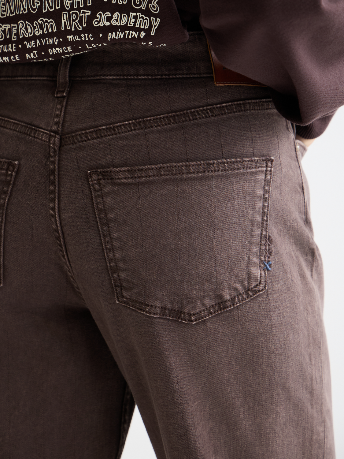 Dark Slate Gray ג'ינס ארוך לנשים The Sky – Straight Leg SCOTCH & SODA