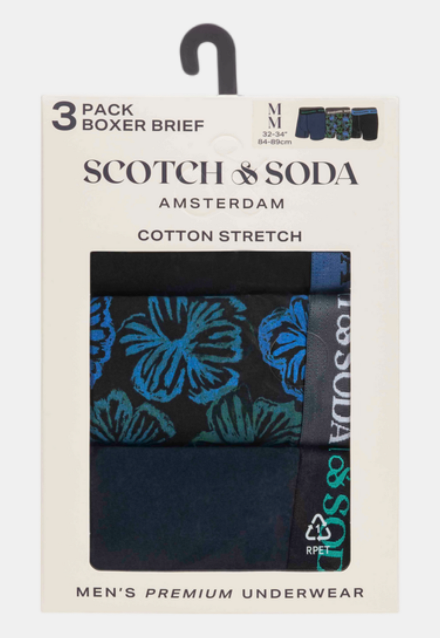 Beige מארז שלושה תחתוני בוקסר לגברים SCOTCH & SODA