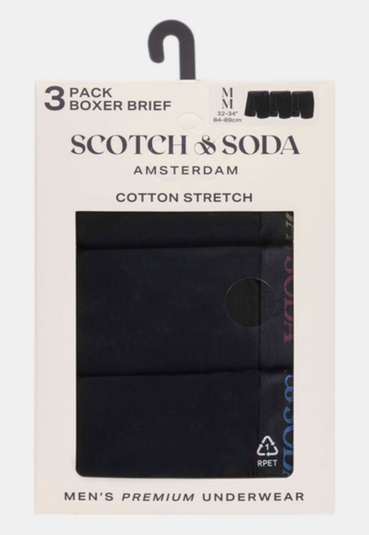 Beige מארז שלושה תחתוני בוקסר לגברים SCOTCH & SODA