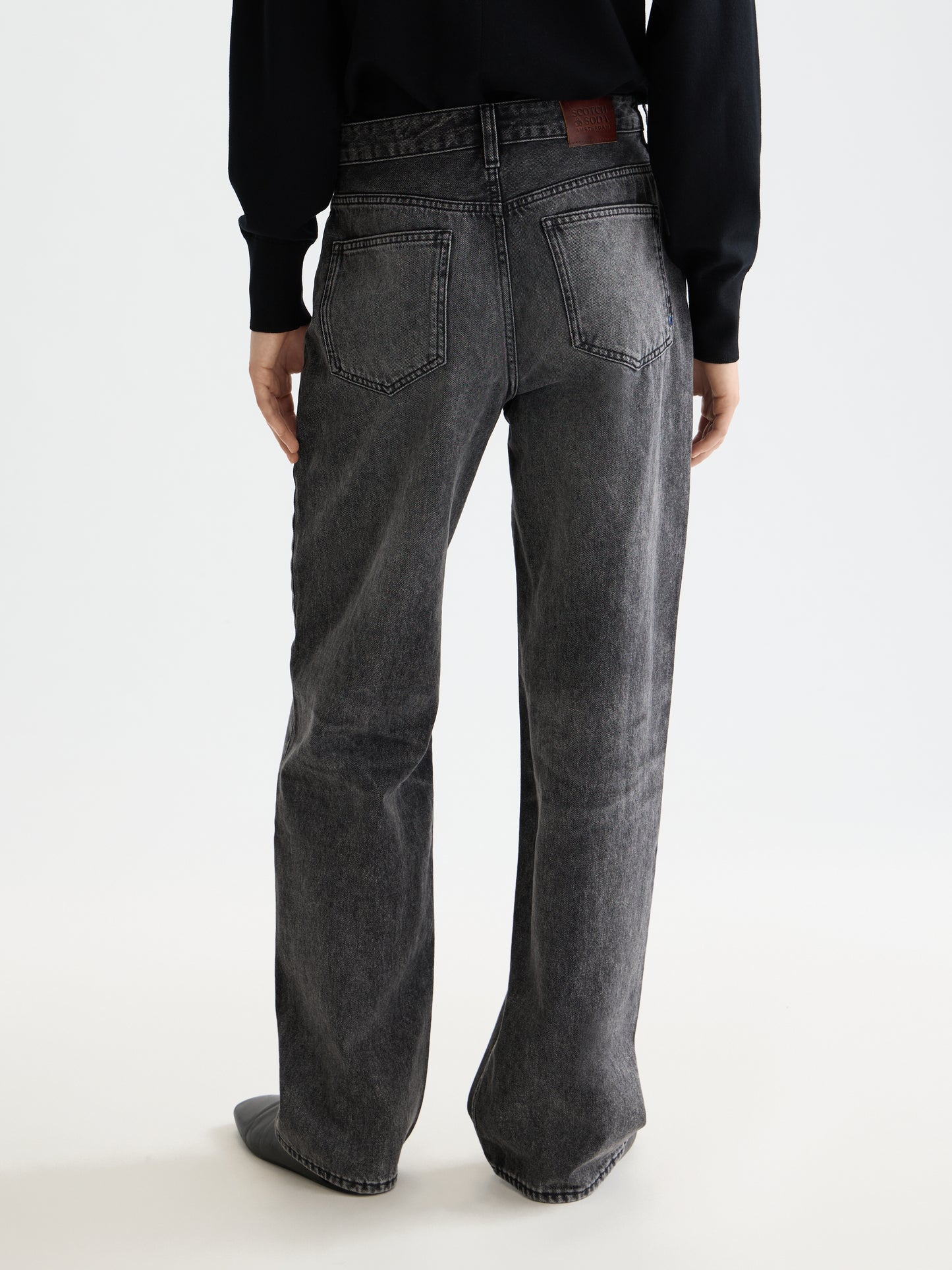 Dark Slate Gray ג'ינס ארוך לנשים The Ripple - Straight Fit SCOTCH & SODA