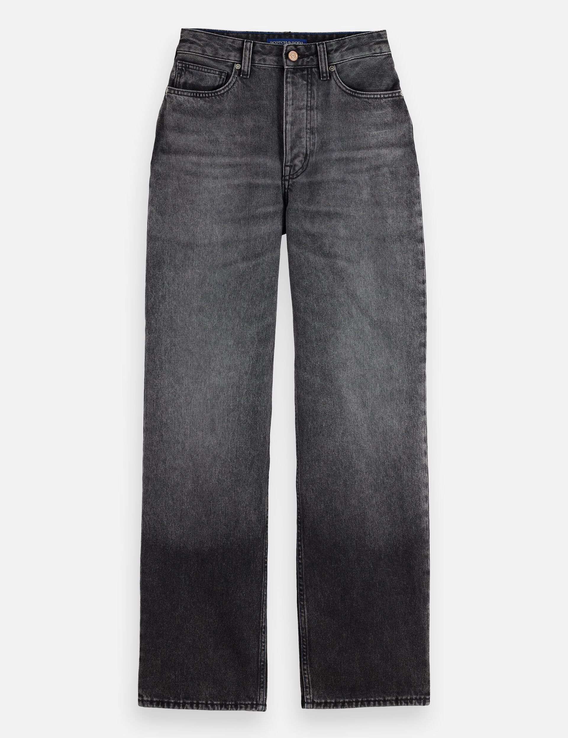 Dim Gray ג'ינס ארוך לנשים The Ripple - Straight Fit SCOTCH & SODA