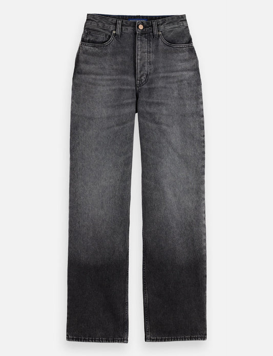 Dim Gray ג'ינס ארוך לנשים The Ripple - Straight Fit SCOTCH & SODA