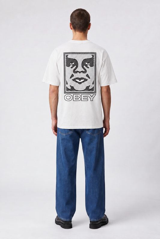 Lavender טי שירט קצרה לגברים Ripple OBEY