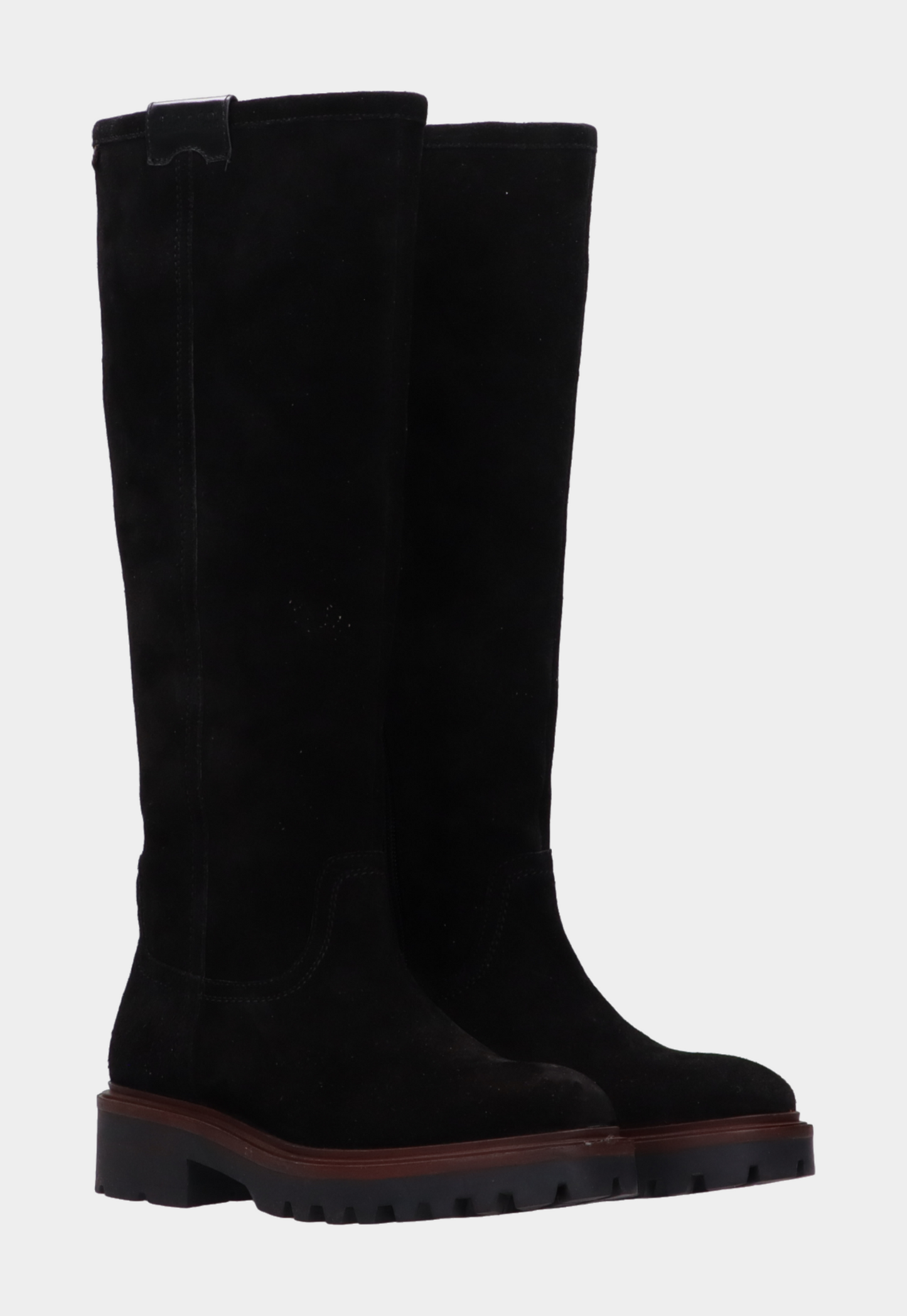 Black מגפיים גבוהים מזמש לנשים Bettie SCOTCH & SODA