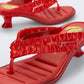 Lavender כפכפים עקב Melissa Thong X  GANNI MELISSA