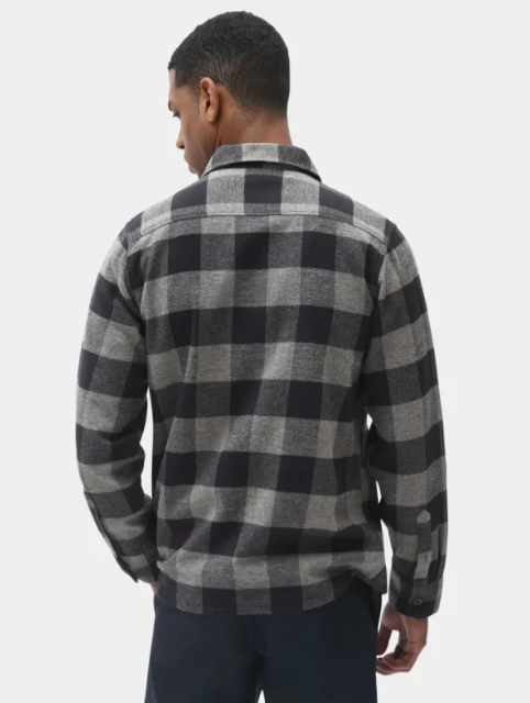 Dark Slate Gray חולצה מכופתרת ארוכה לגברים Sacramento DICKIES