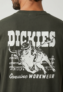 Dark Slate Gray טי שירט קצרה לגברים Buchtell DICKIES
