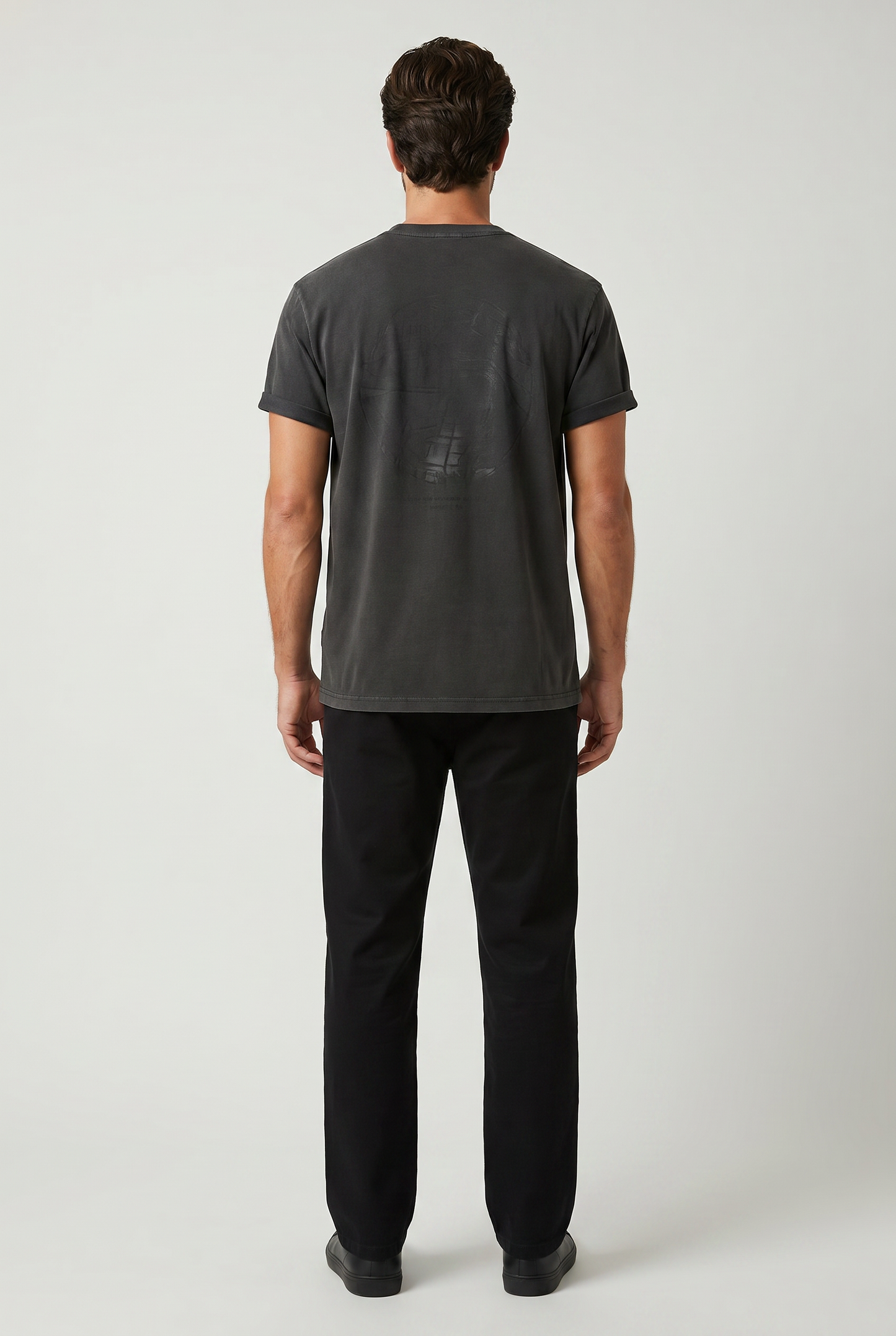 Light Gray טי שירט קצרה לגברים Plainville DICKIES